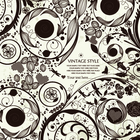 free vector 5 handpainted pattern vector fashion